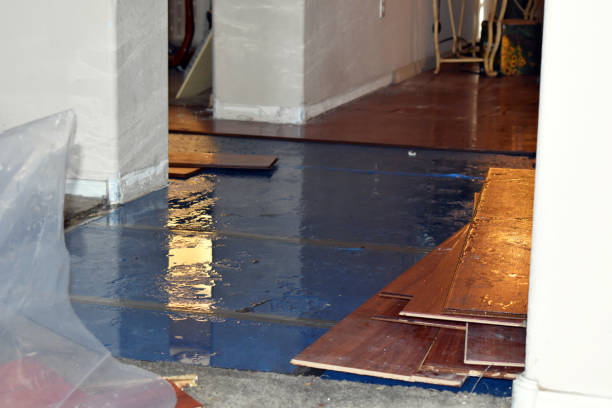 Professional Burst Pipe Cleanup technician working in Mooresville, NC